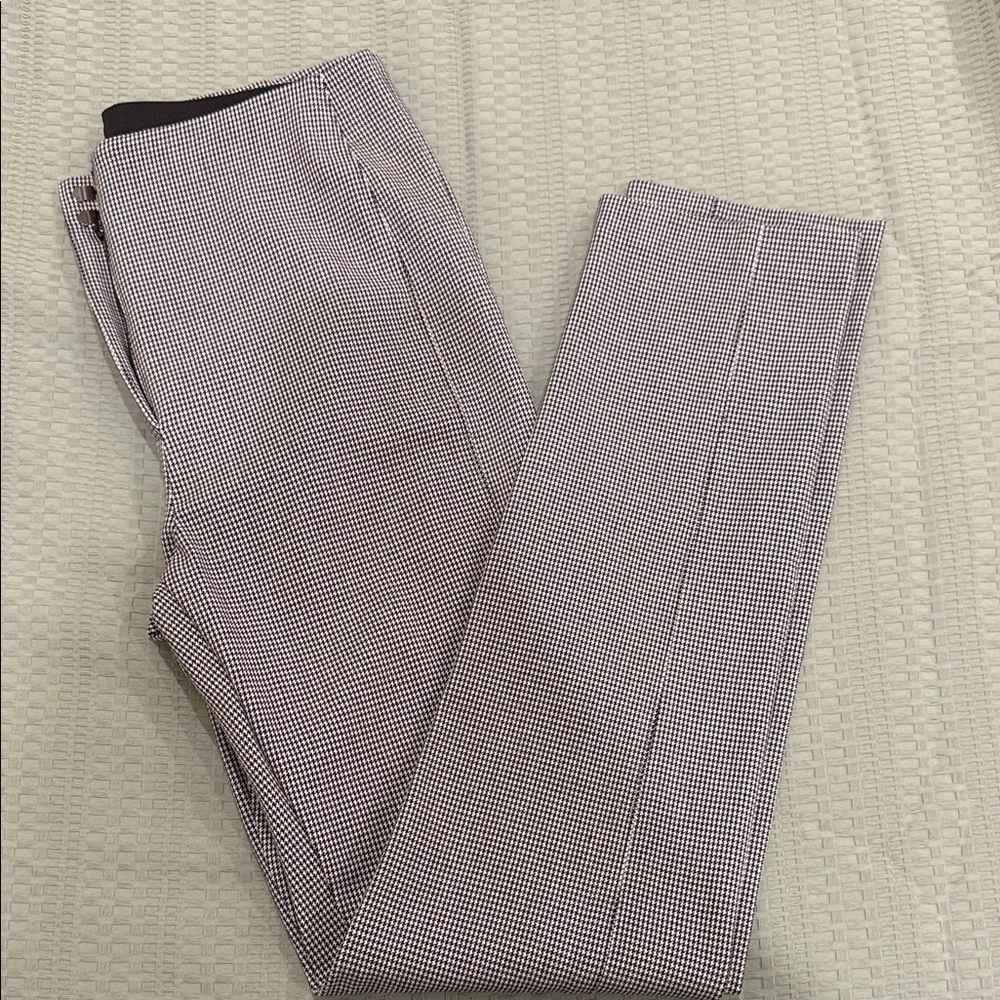 Ann Taylor Black and White Patterned Dress Pants